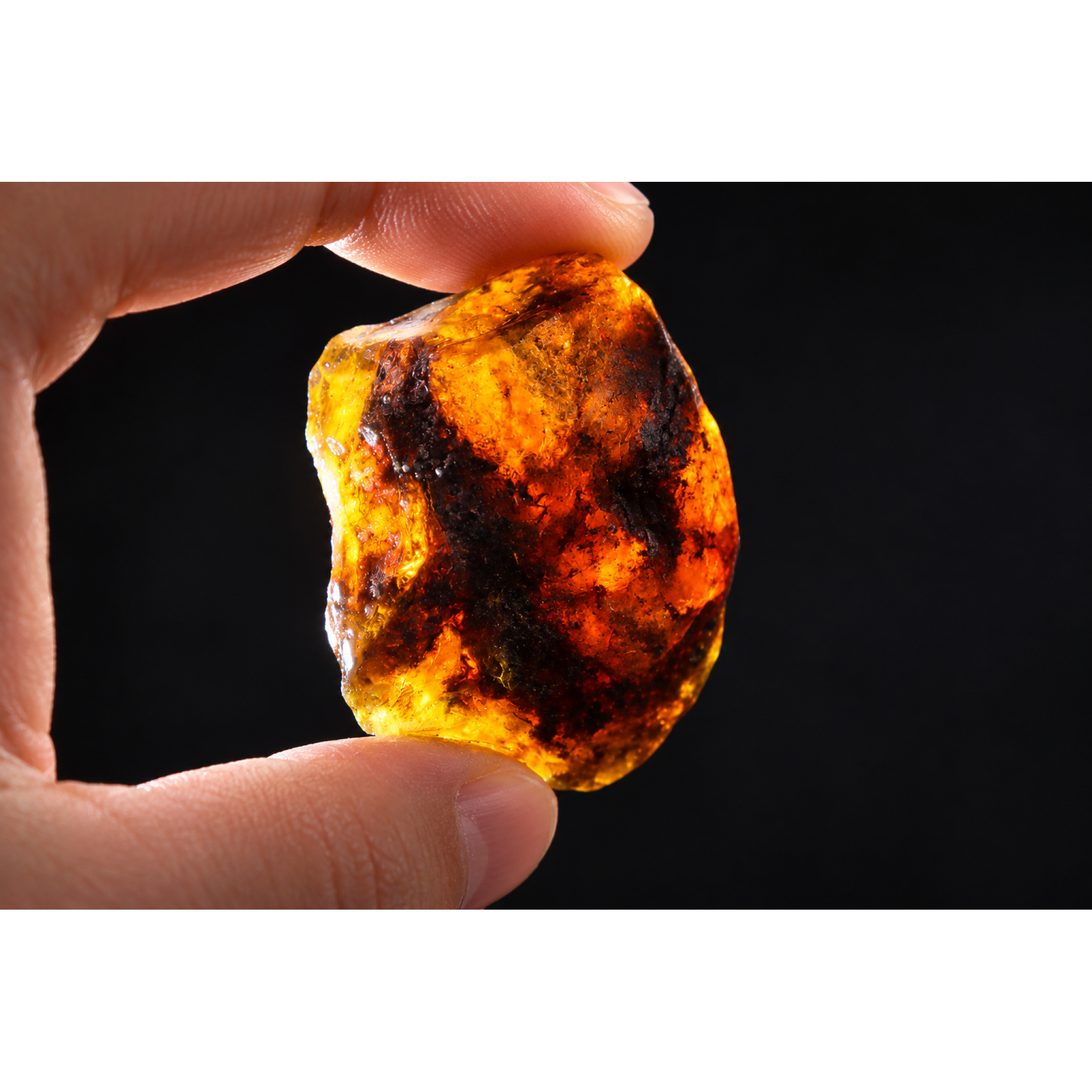 Earth mined green blue rough specimen Dominican amber 28.5g – photo 12