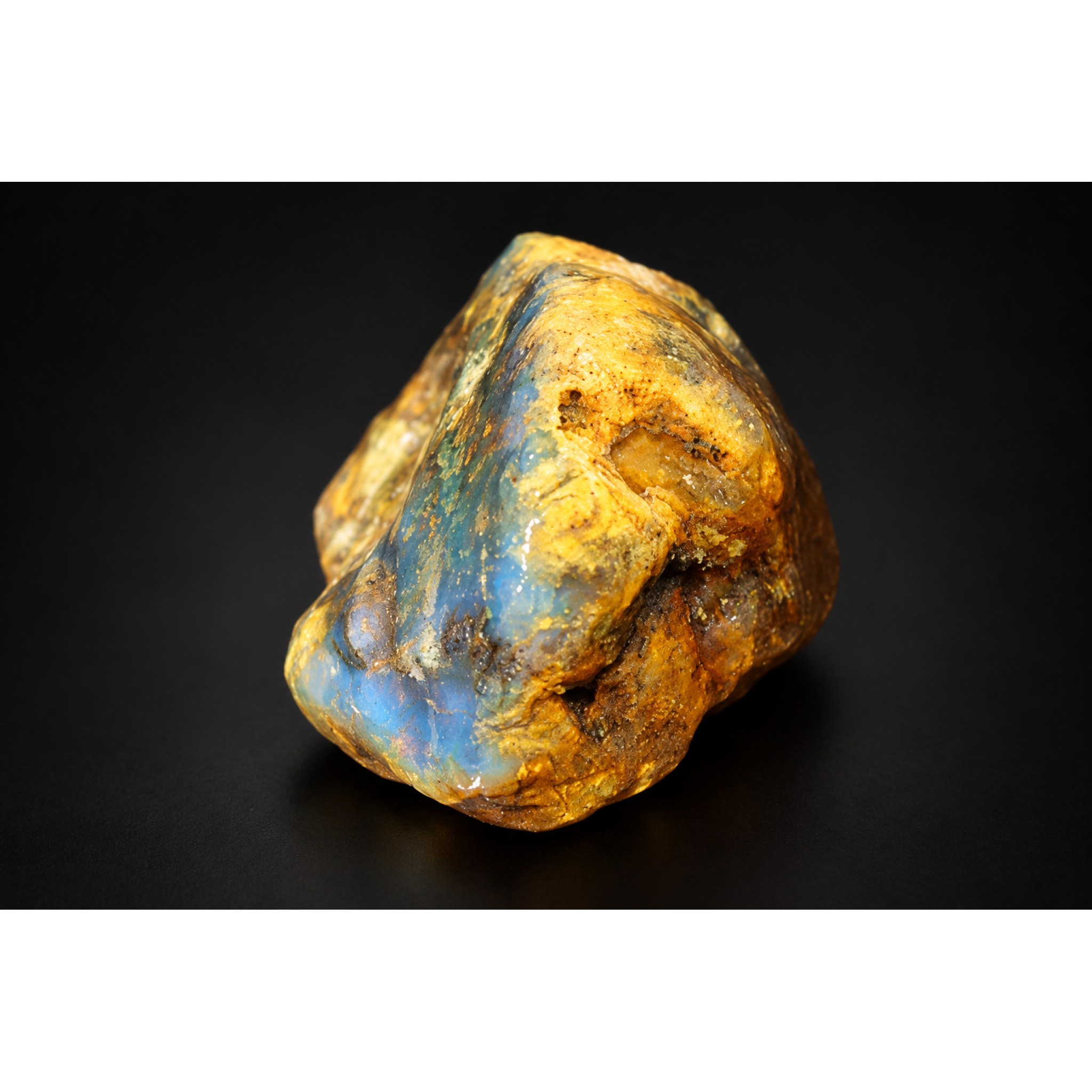Earth mined green blue rough specimen Dominican amber 9.5g – photo 9