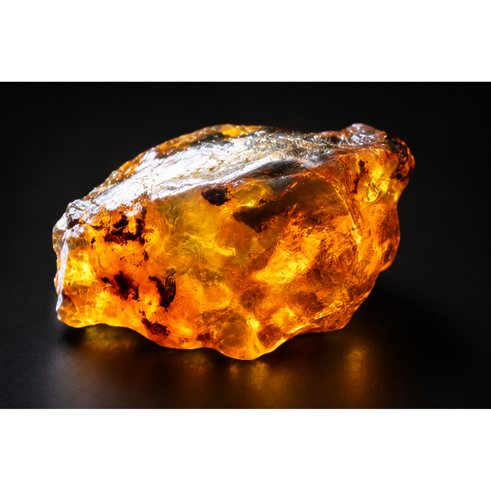 Nature created orange blue rough specimen Dominican amber 8.9g – photo 14