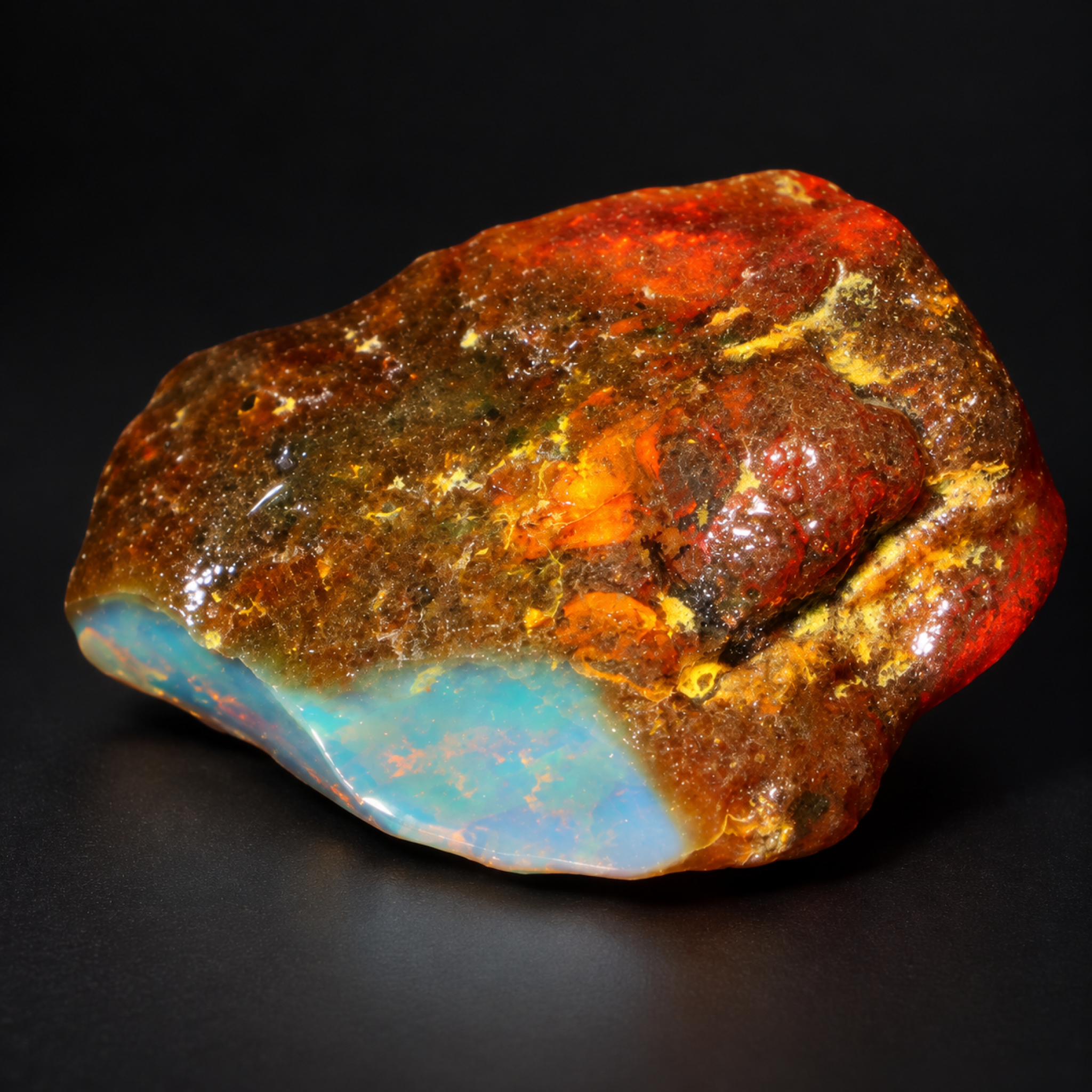 Authentic sky blue rough specimen Dominican amber 11.9g – photo 5