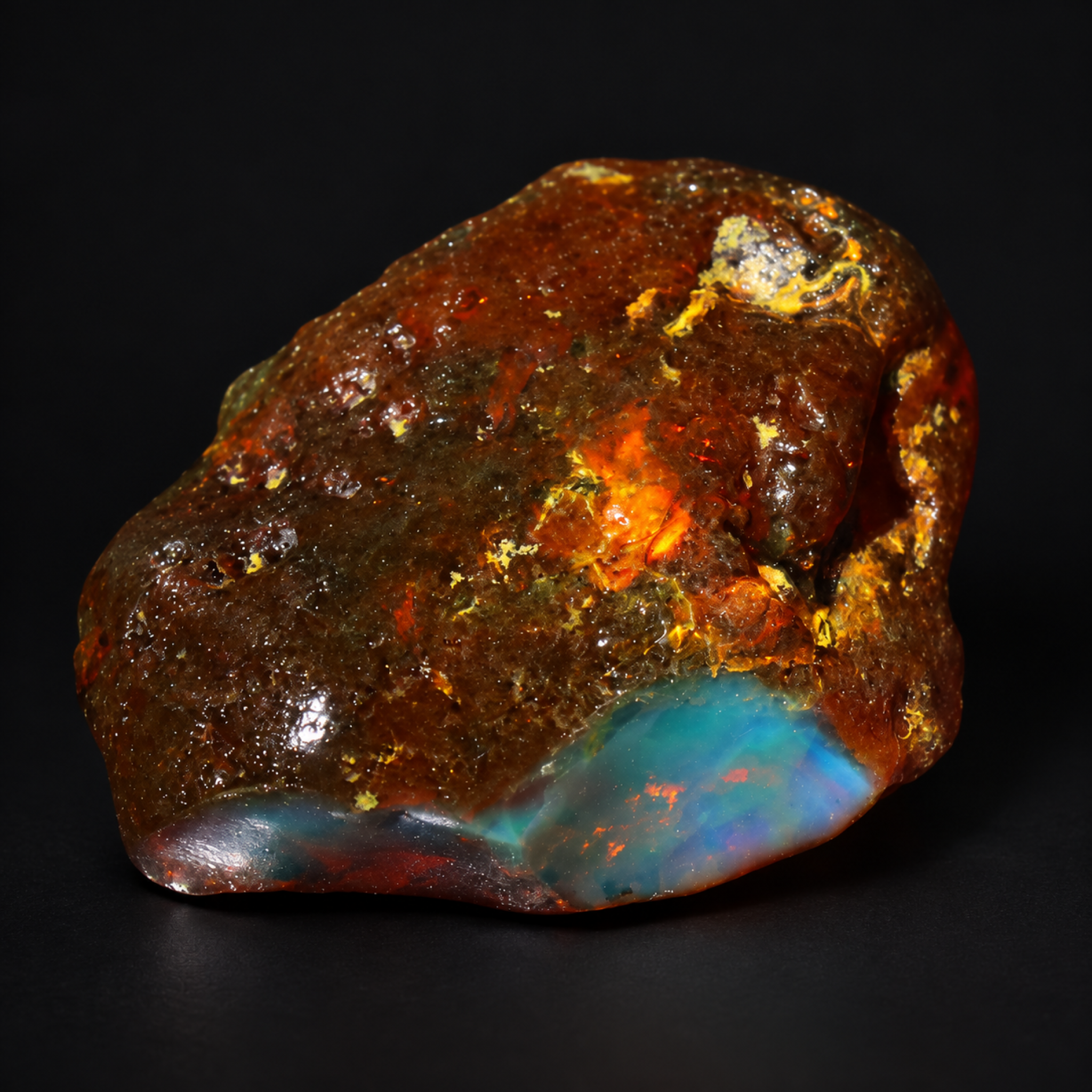 Authentic sky blue rough specimen Dominican amber 11.9g – photo 6