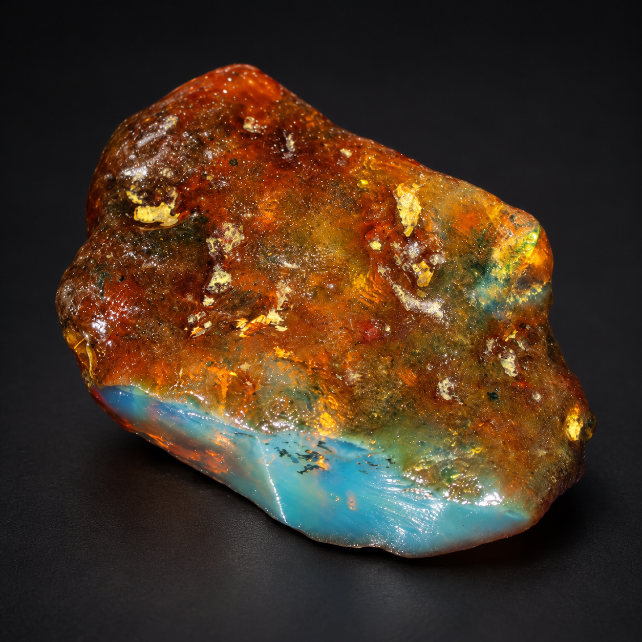 Authentic sky blue rough specimen Dominican amber 11.9g – photo 13