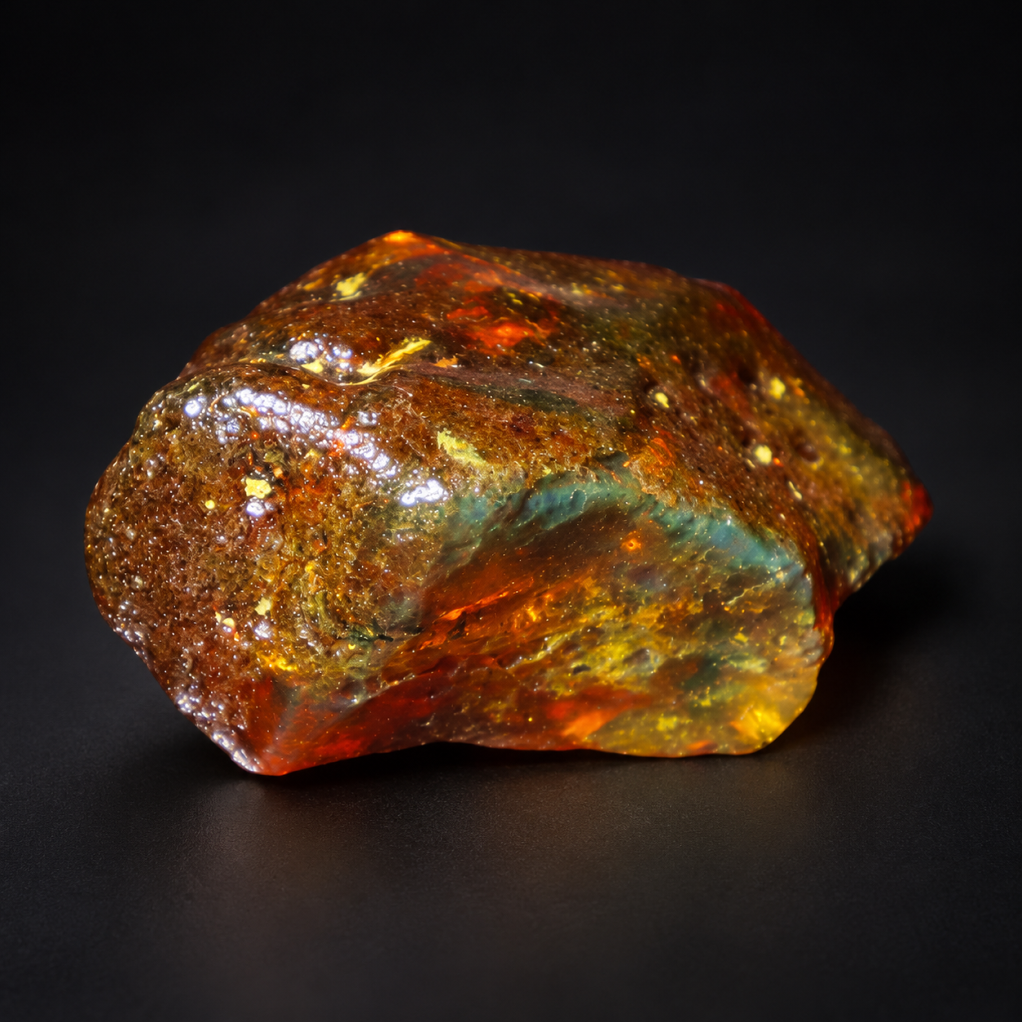 Authentic sky blue rough specimen Dominican amber 11.9g – photo 14