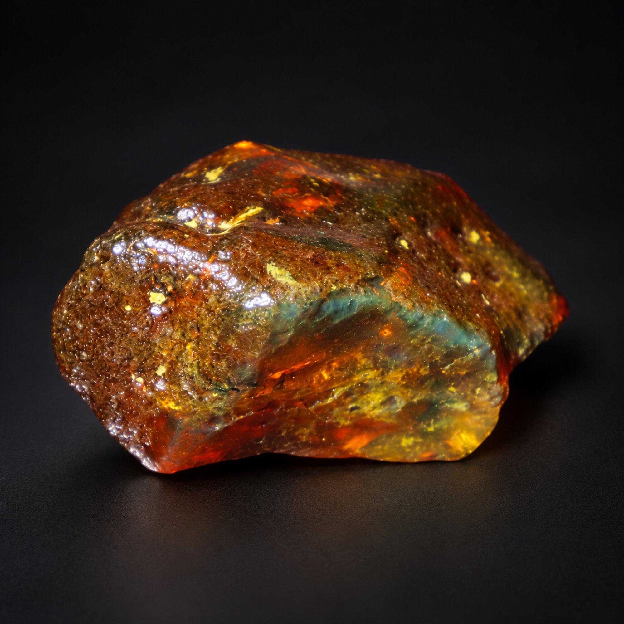 Authentic sky blue rough specimen Dominican amber 11.9g – photo 14