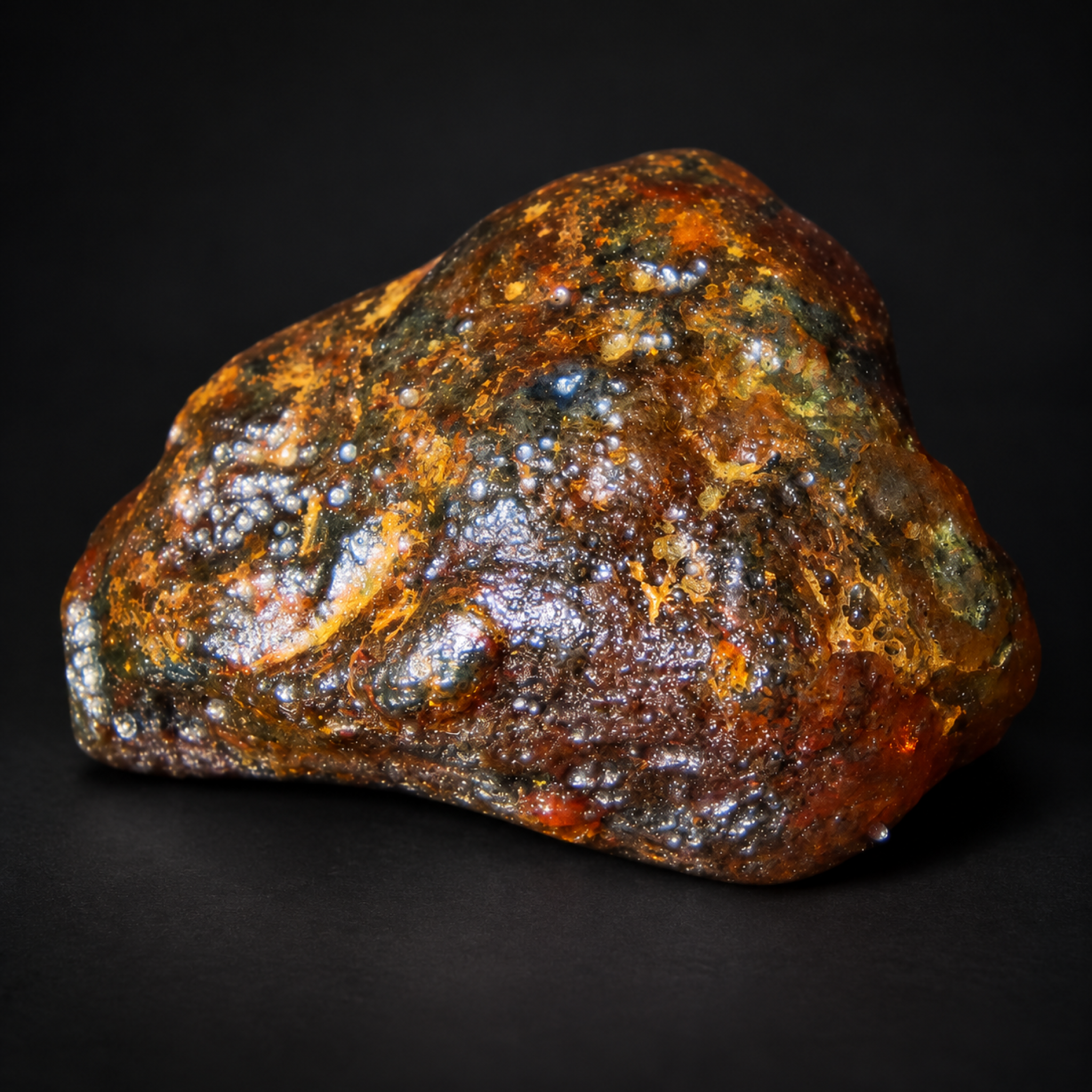 Real green blue rough specimen Dominican amber 26g – photo 4