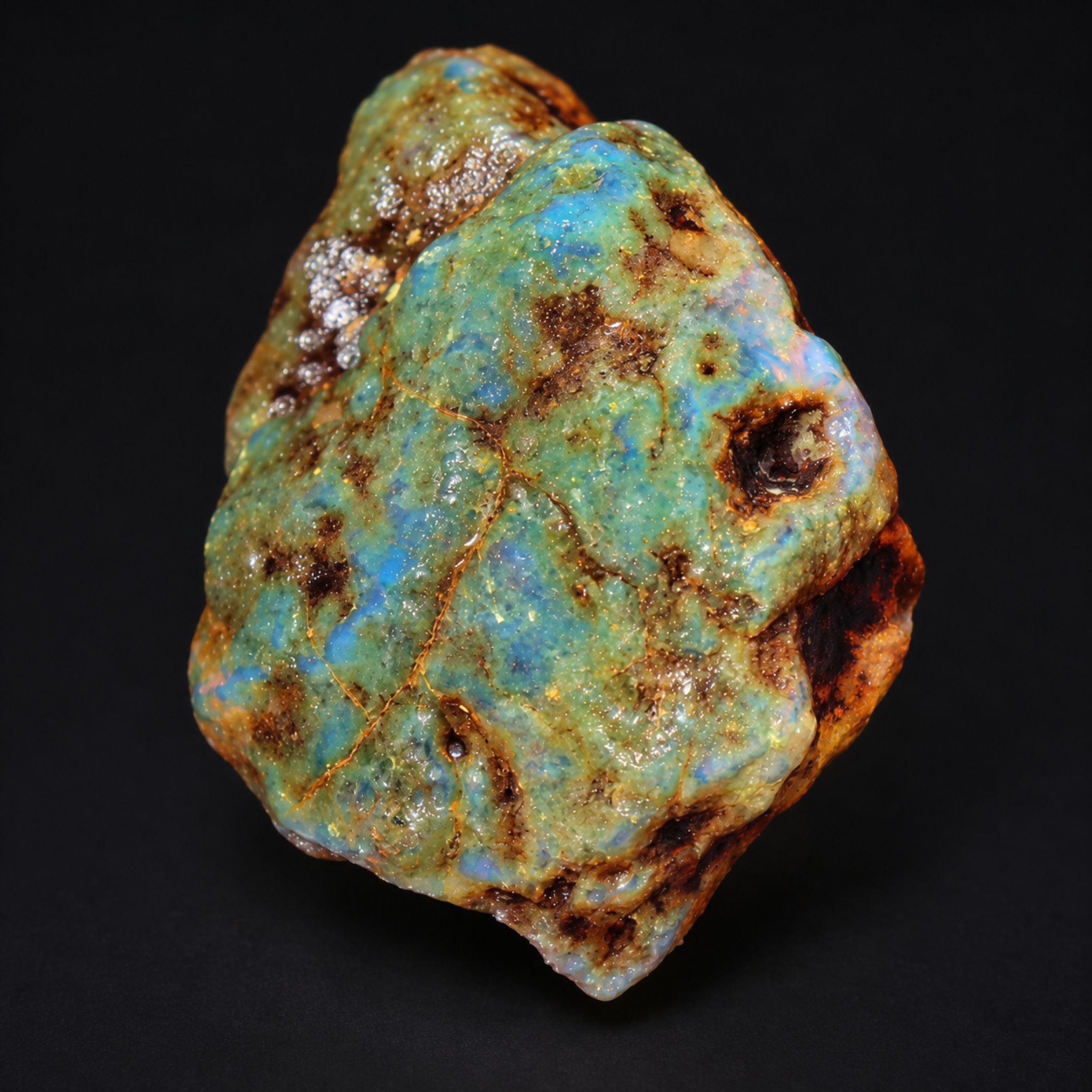 Earth mined green blue rough specimen Dominican amber 24g – photo 2