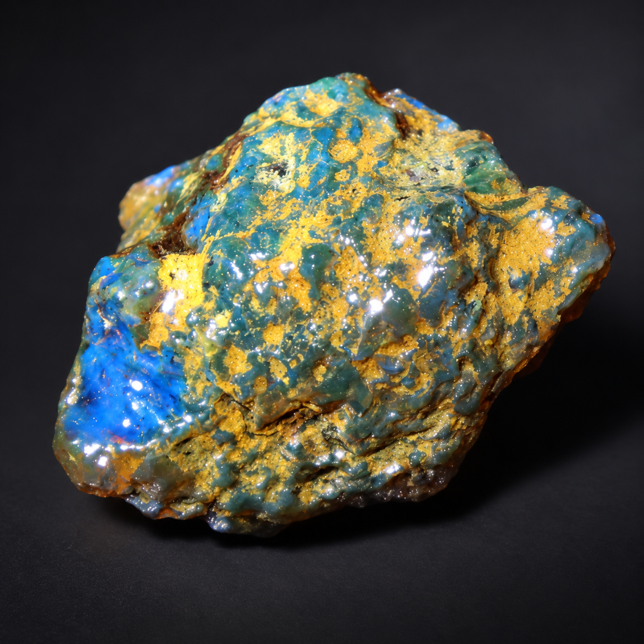 Genuine green blue rough specimen Dominican amber 18g – photo 12