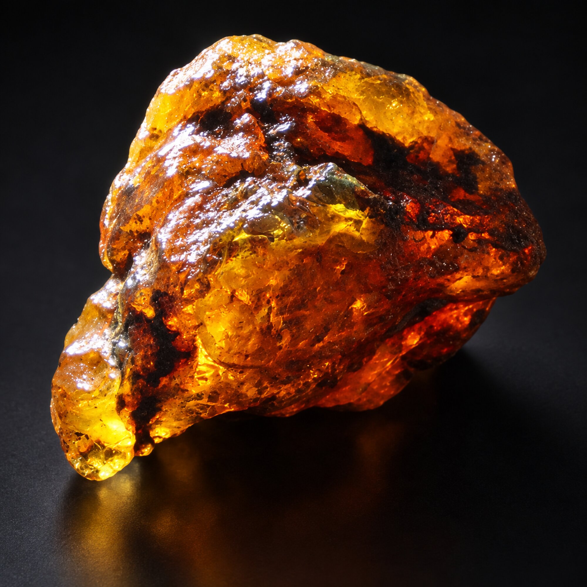Genuine green blue rough specimen Dominican amber 18g – photo 16