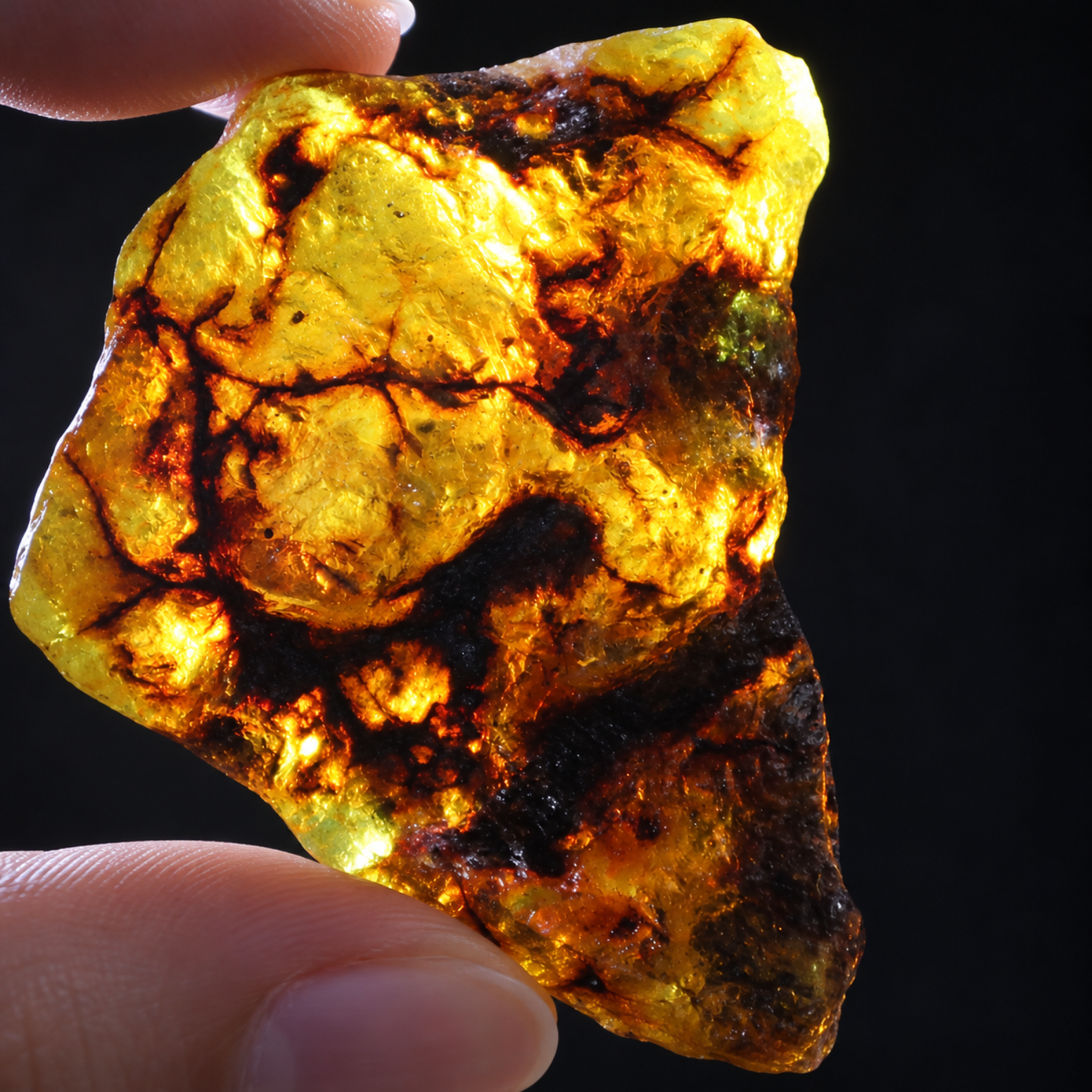 Earth mined green blue rough specimen Dominican amber 39.7g – photo 8