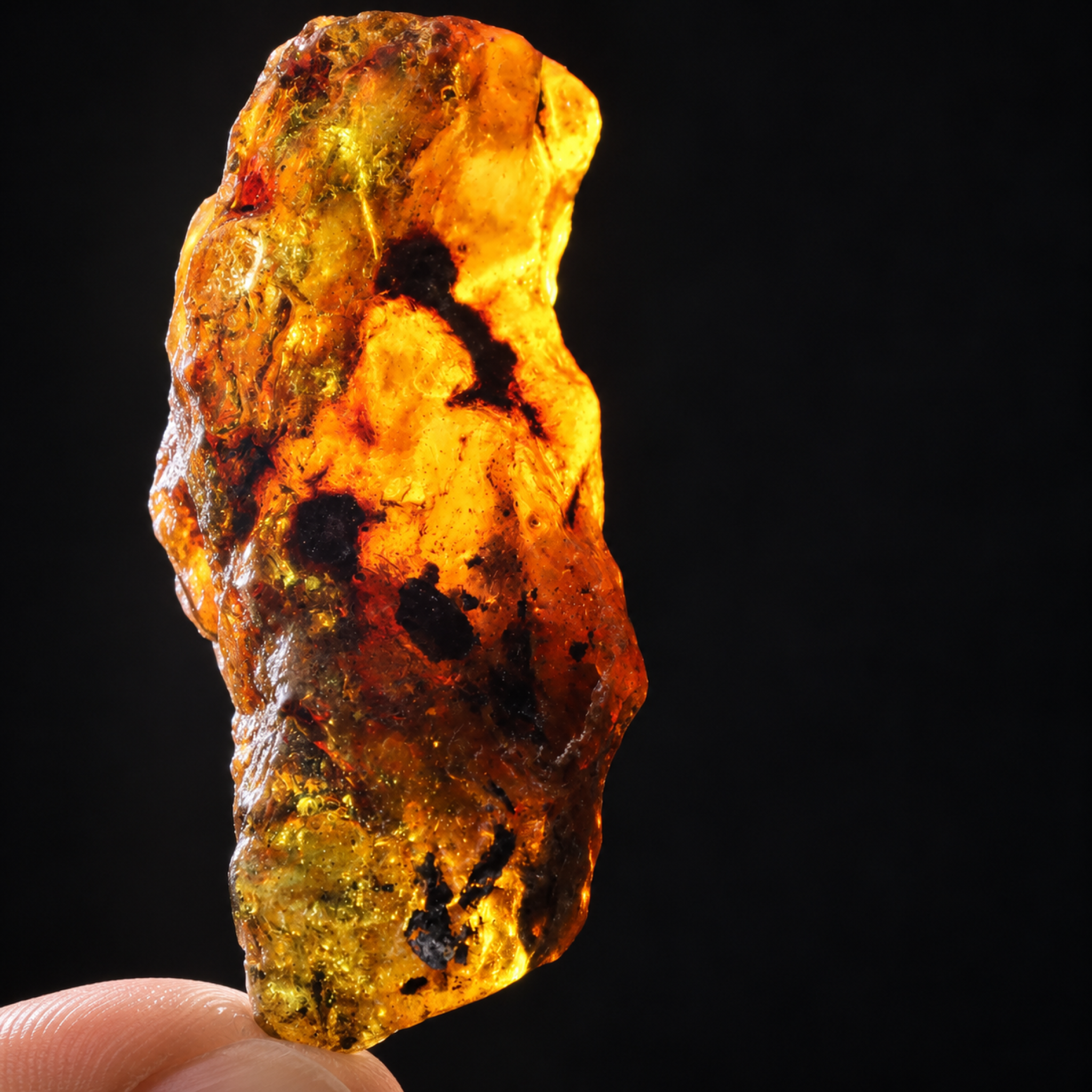 Earth mined green blue rough specimen Dominican amber 39.7g – photo 14