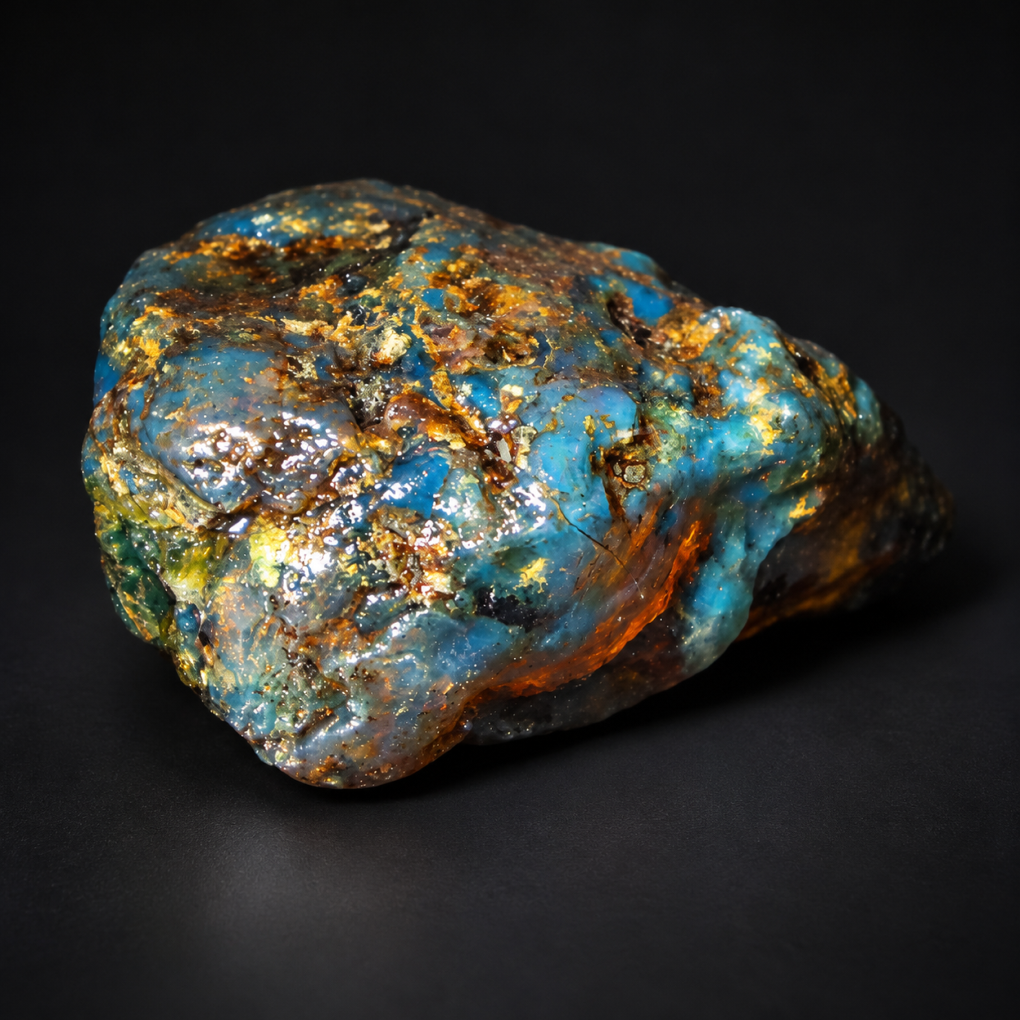 Pure natural green blue rough specimen Dominican amber 19.8g – photo 12
