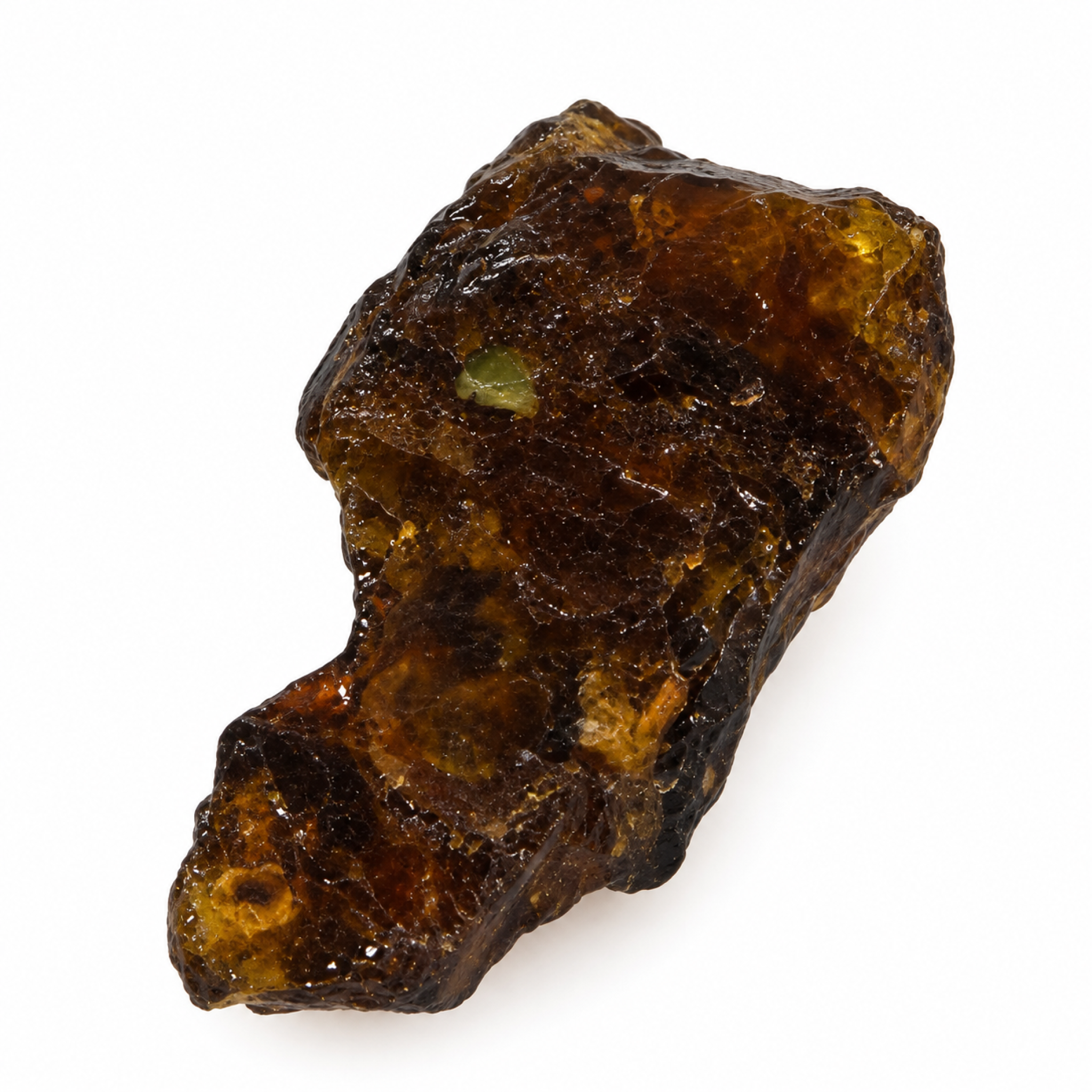 Untreated sky blue rough specimen Dominican amber 7.5g – photo 6