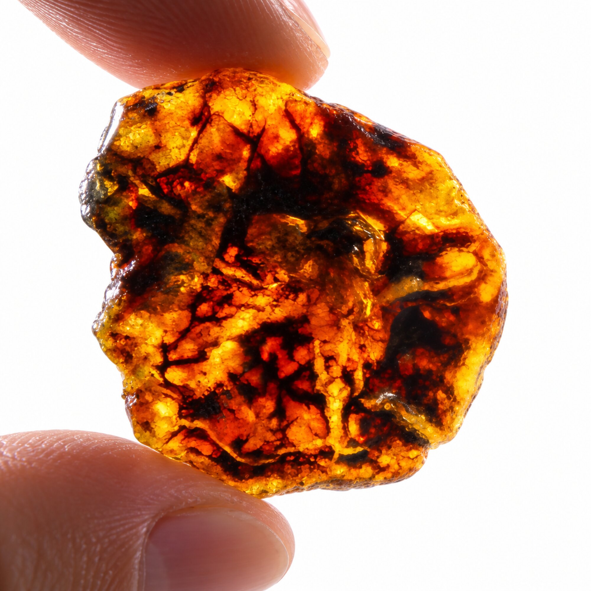 Earth mined sky blue rough specimen Dominican amber 7.7g – photo 4