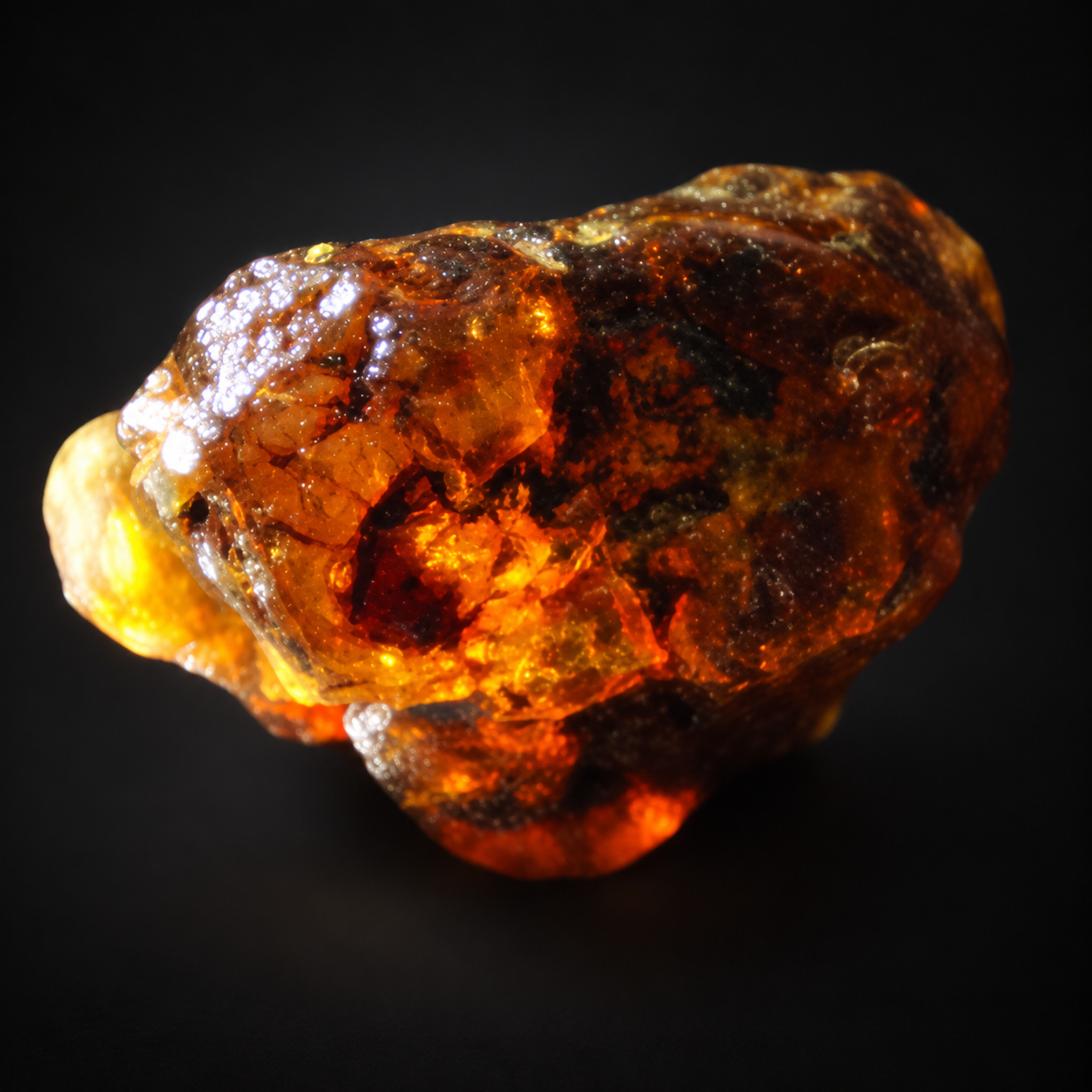 Genuine green blue rough specimen Dominican amber 32.8g – photo 4