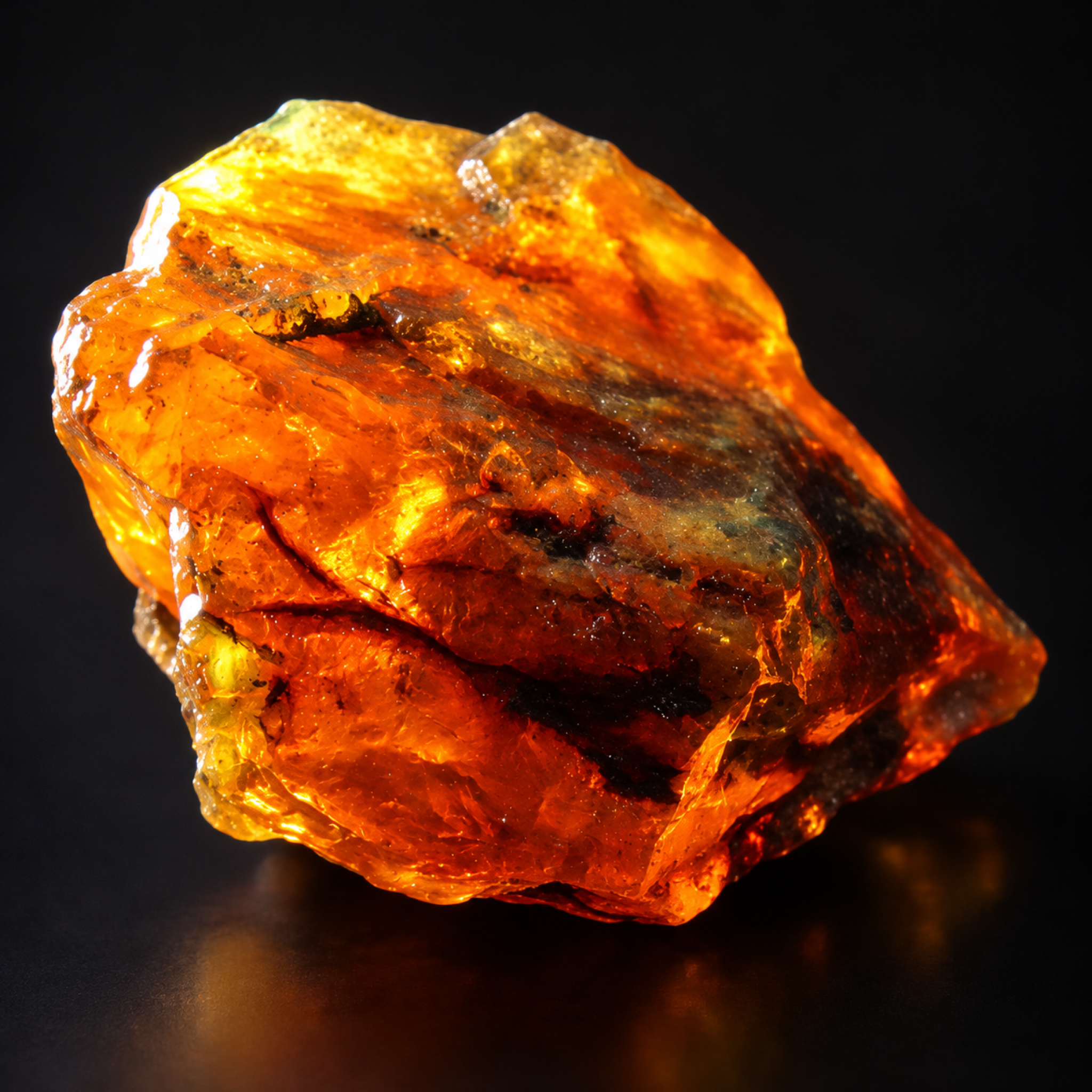Genuine sky blue rough specimen Dominican amber 14.1g – photo 10