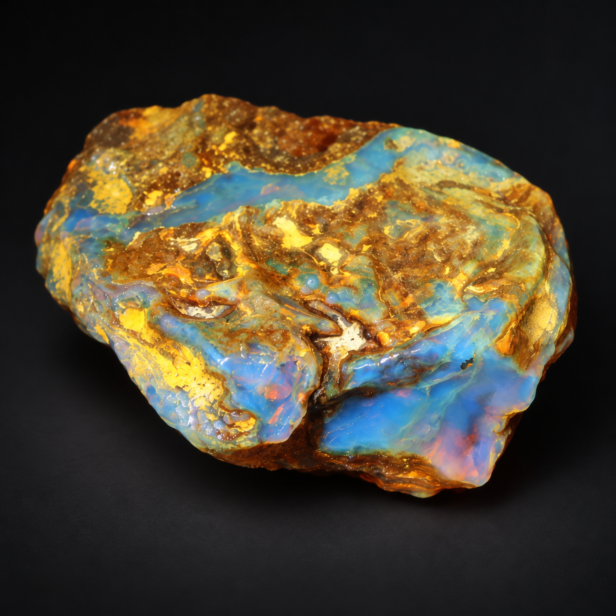 Genuine sky blue rough specimen Dominican amber 14.1g – photo 11