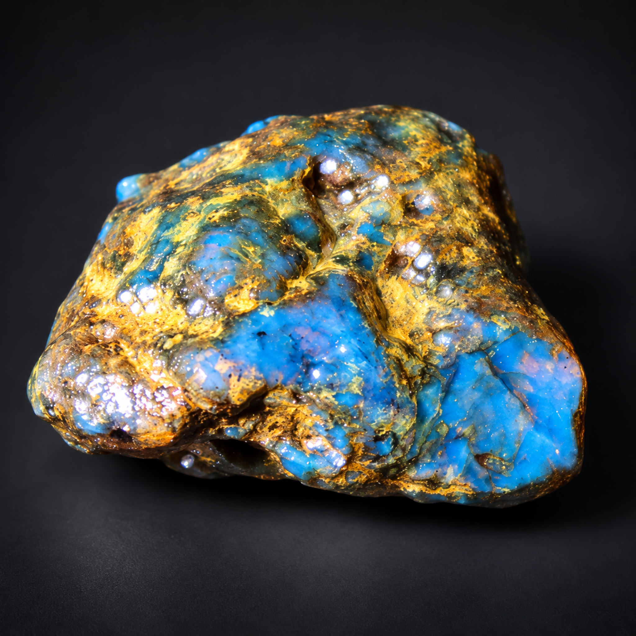 Earth mined sky blue rough specimen Dominican amber 7.2g – photo 2