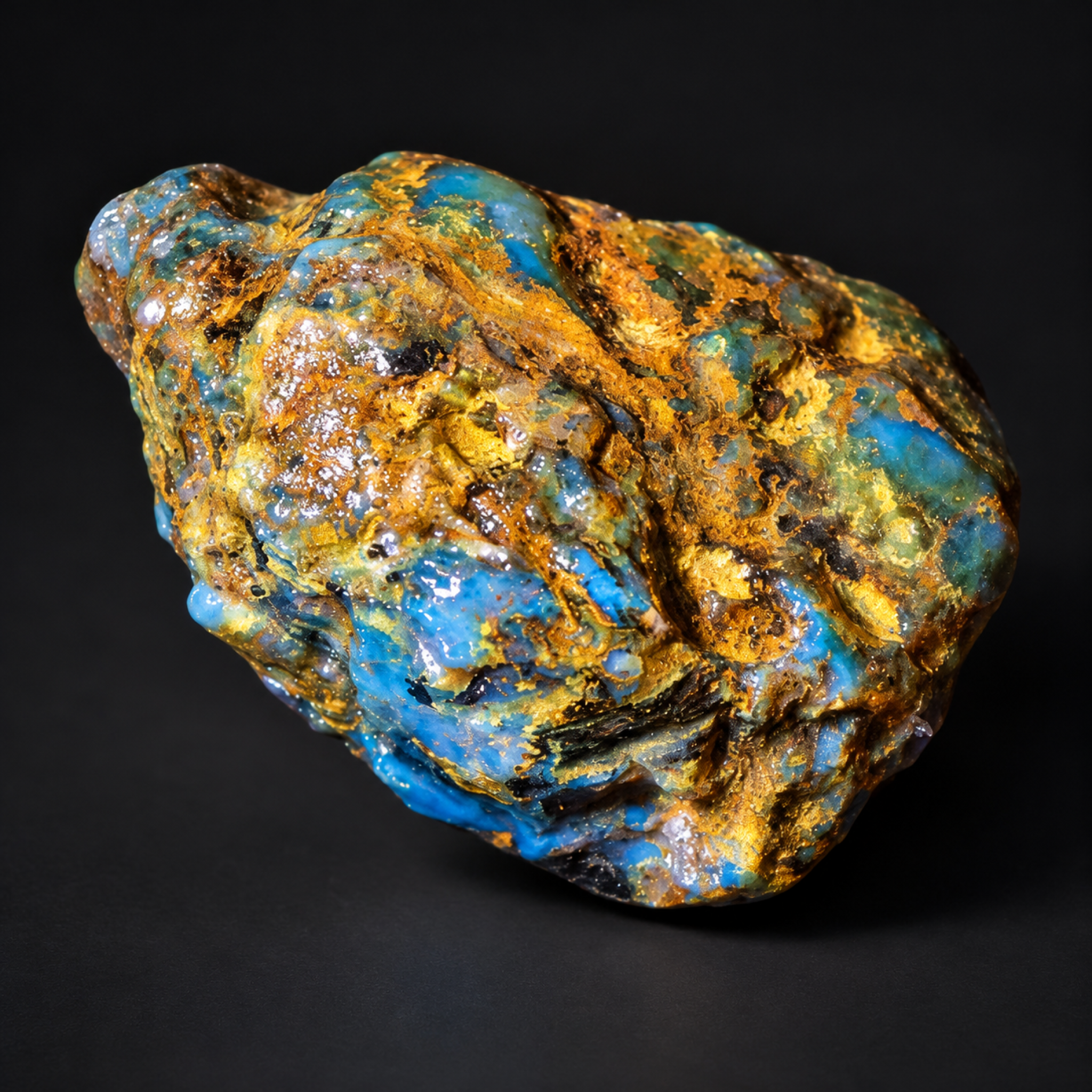 Earth mined sky blue rough specimen Dominican amber 7.2g – photo 4