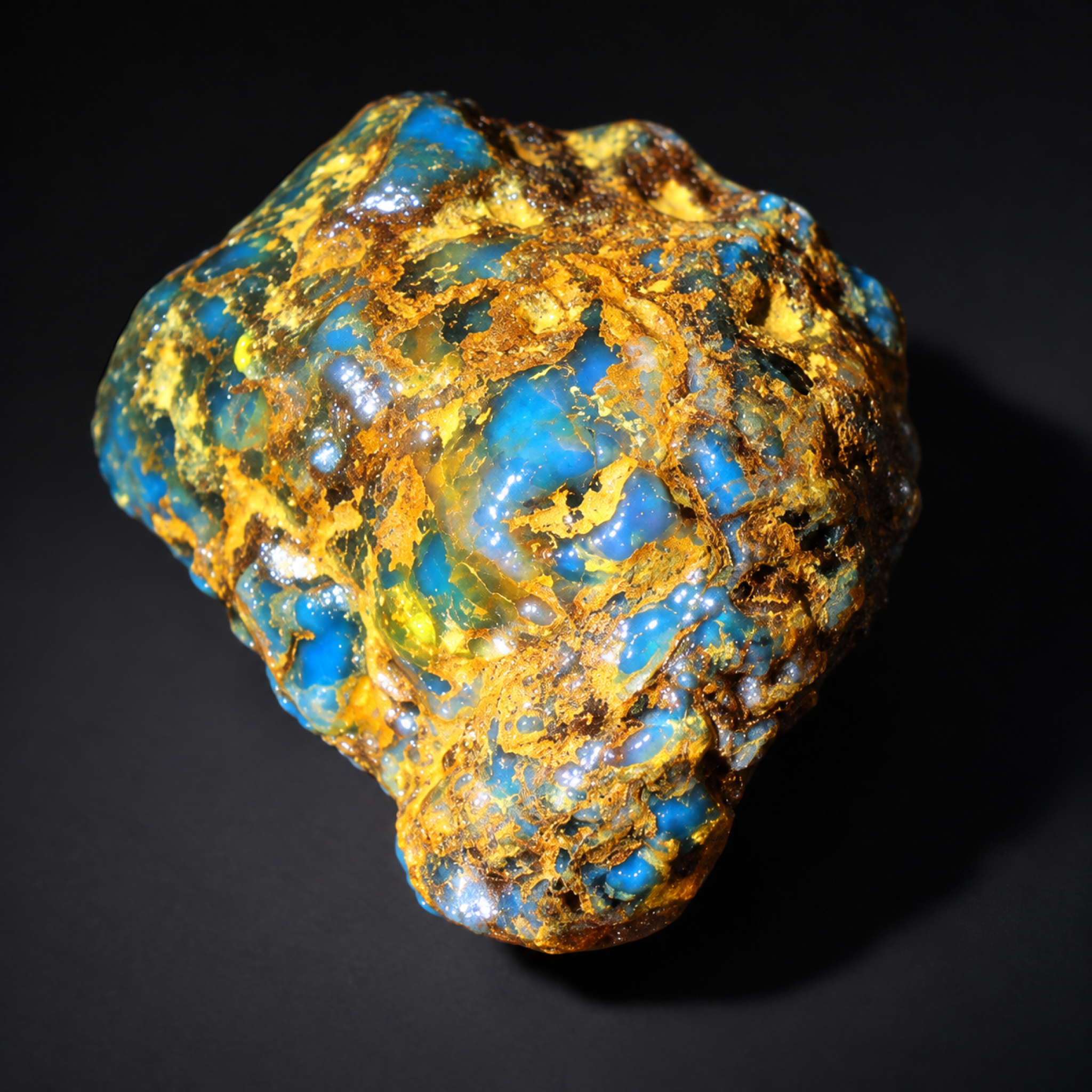 Earth mined sky blue rough specimen Dominican amber 7.2g – photo 13