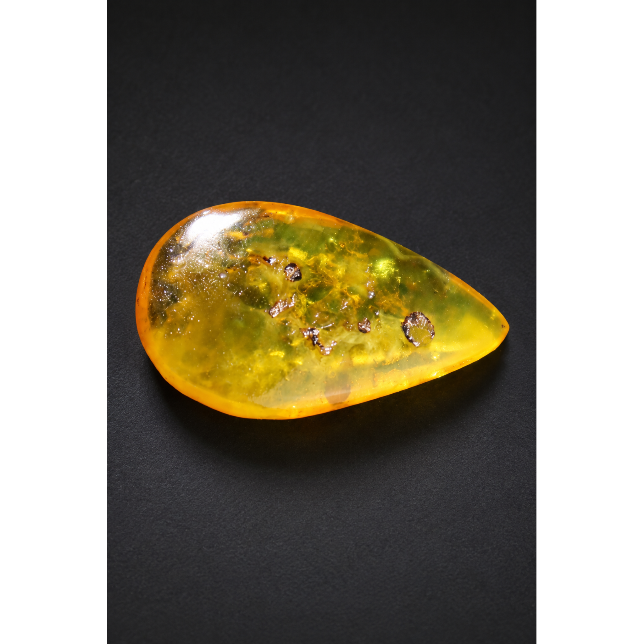 Authentic orange yellow polished Dominican amber 1.7g – photo 5