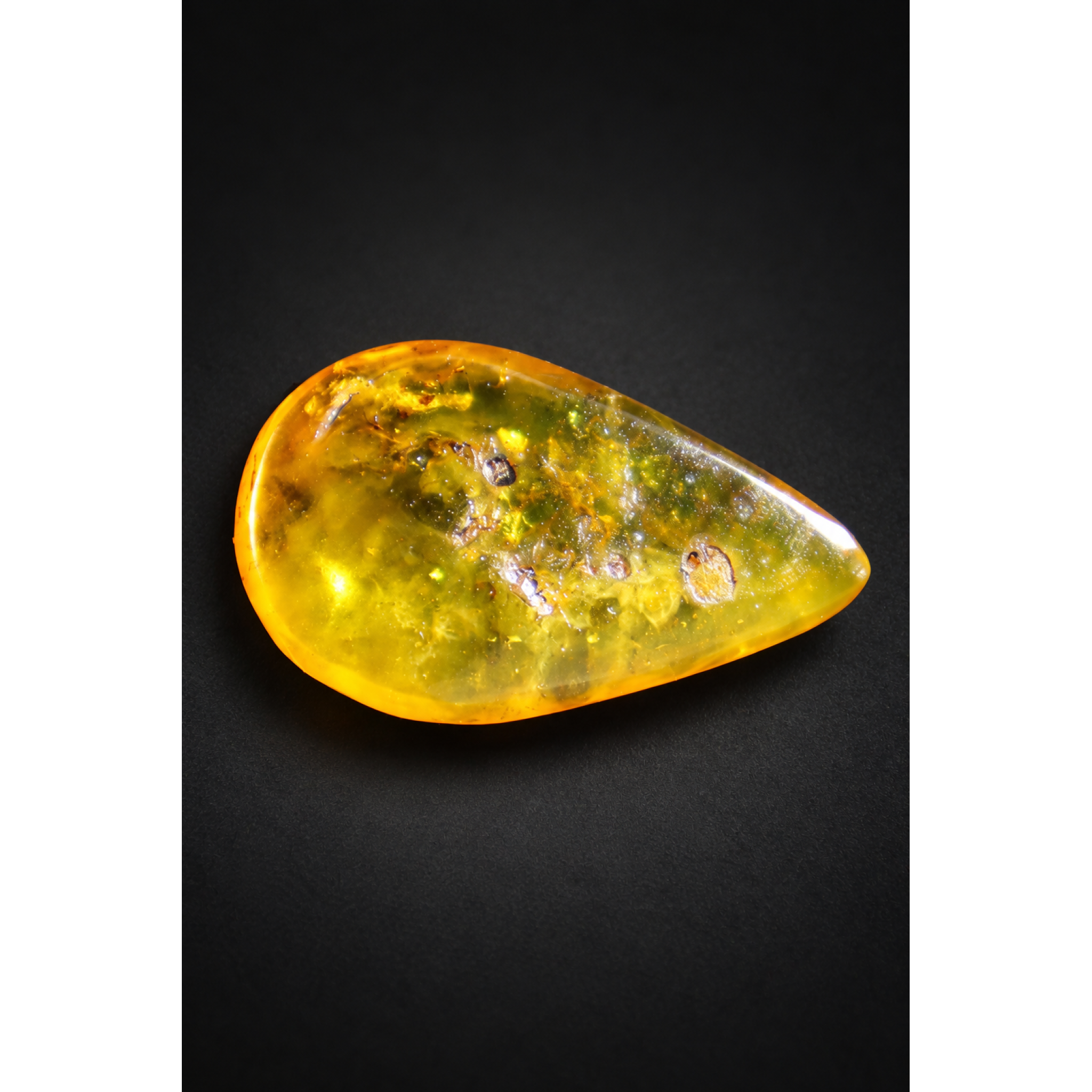 Authentic orange yellow polished Dominican amber 1.7g – photo 6