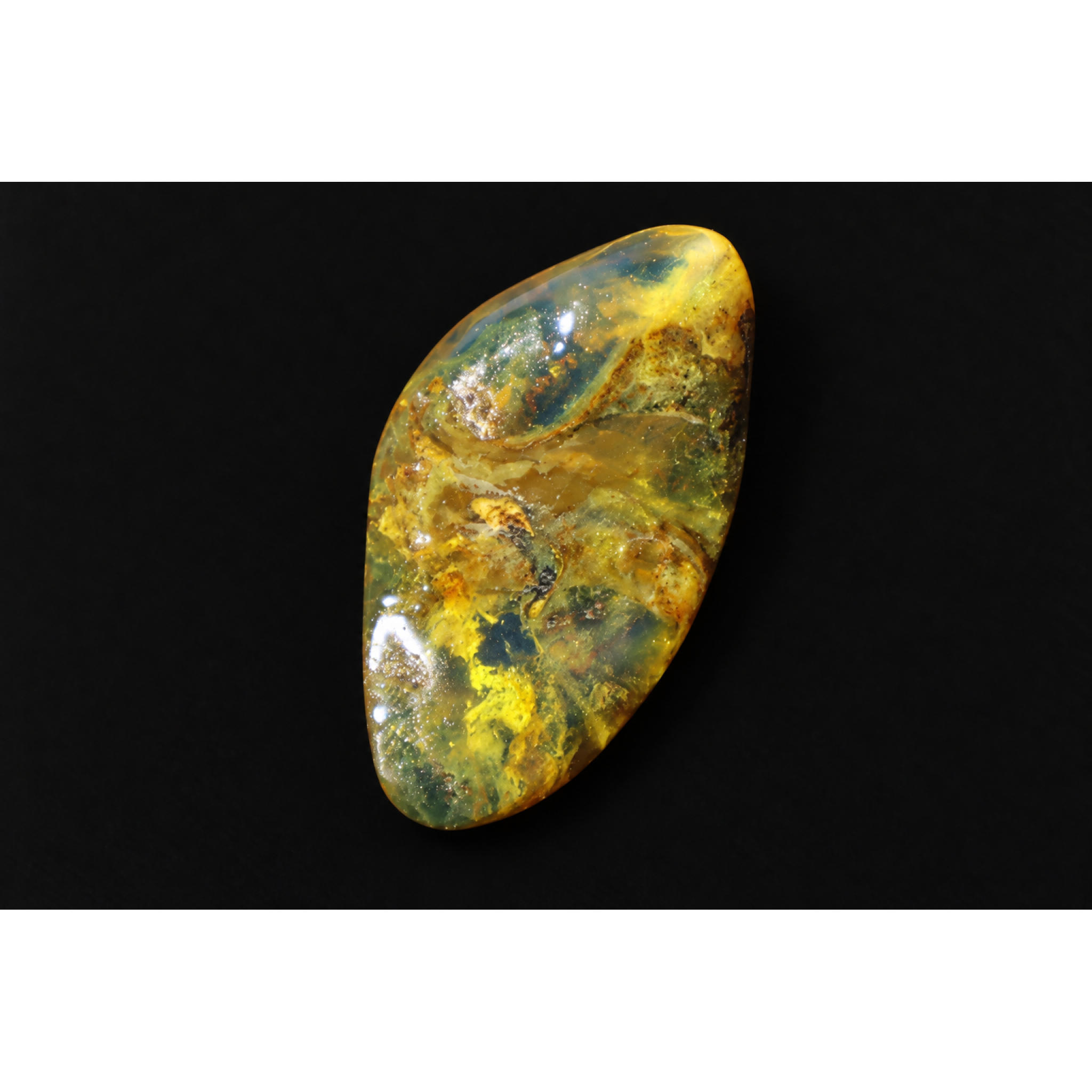 Authentic orange yellow polished Dominican amber 1.1g – photo 4