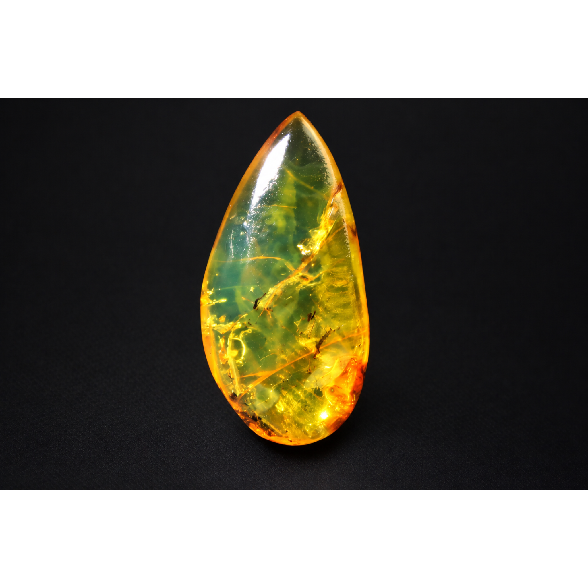 Authentic green blue polished Dominican amber 1.1g – photo 6