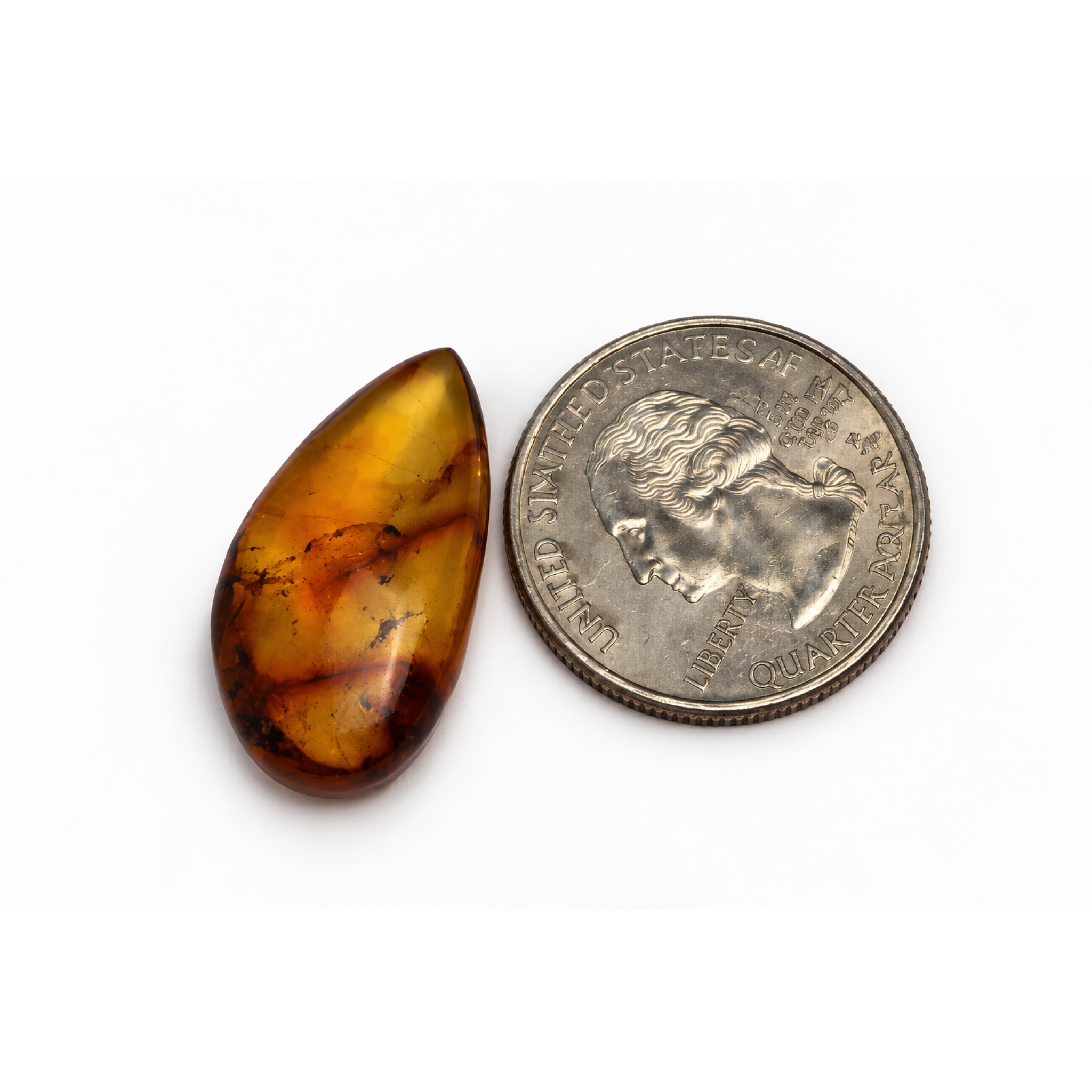 Authentic green blue polished Dominican amber 1.1g – photo 7