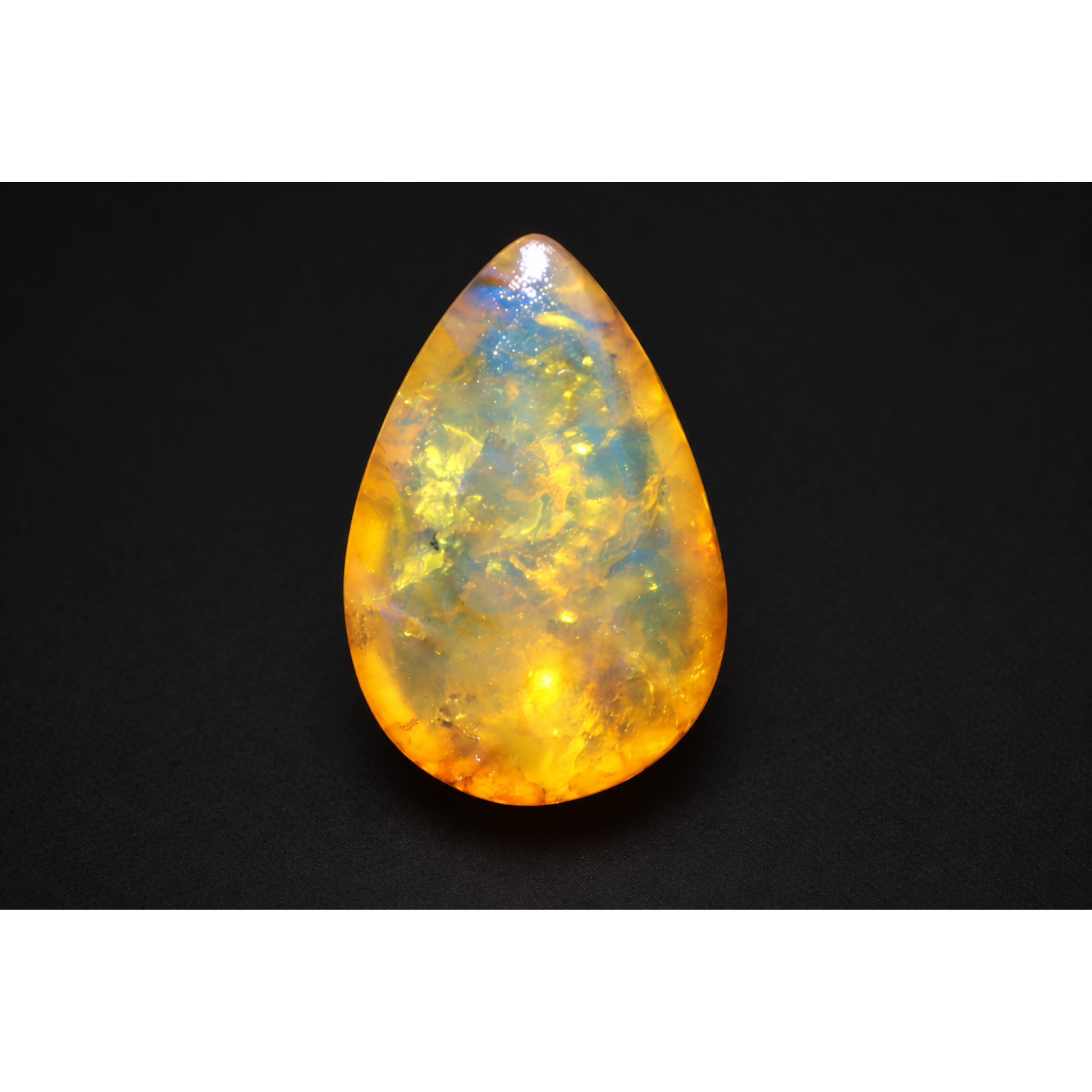 Pure natural orange blue polished Dominican amber 2.1g – photo 7