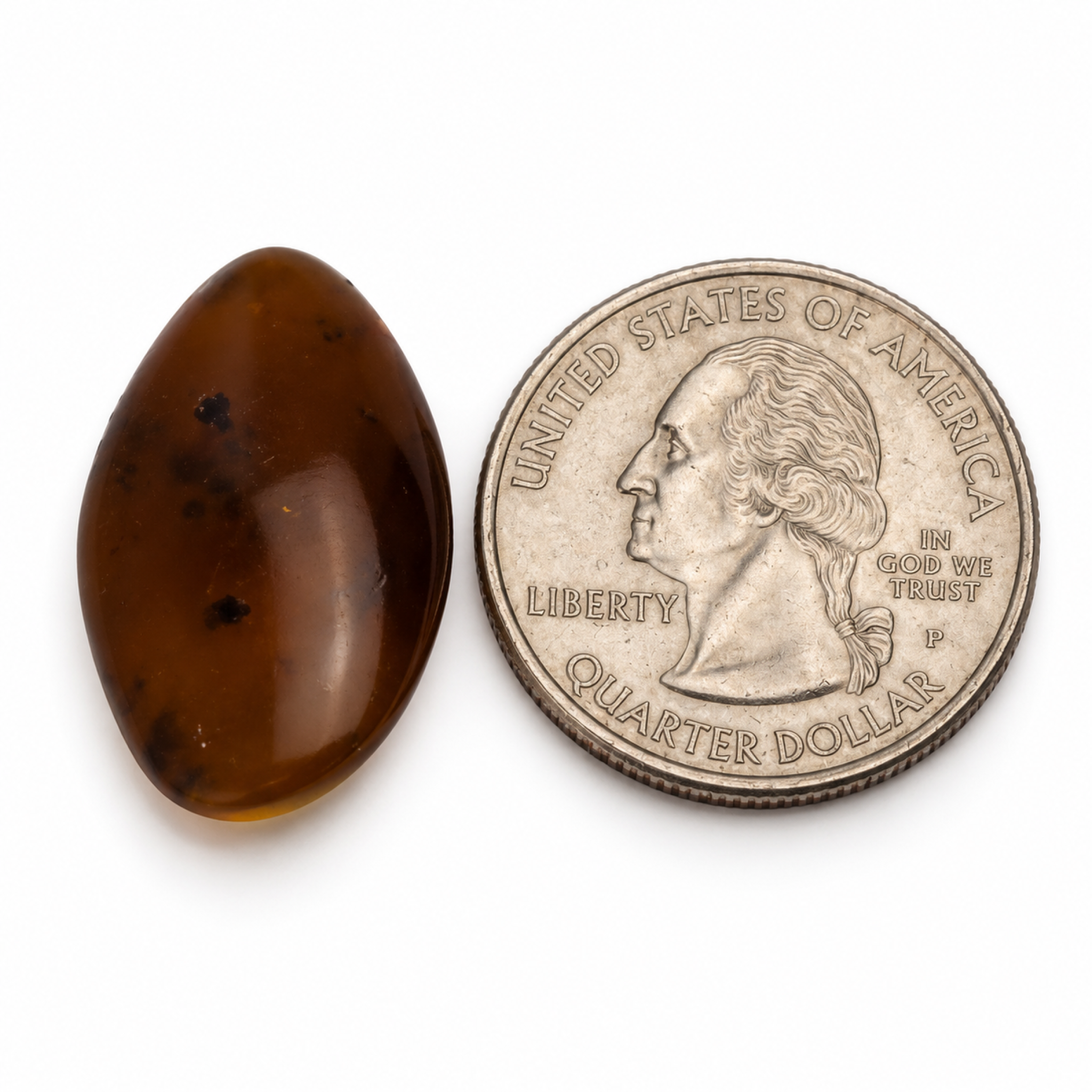 Natural orange yellow polished Dominican amber – photo 8