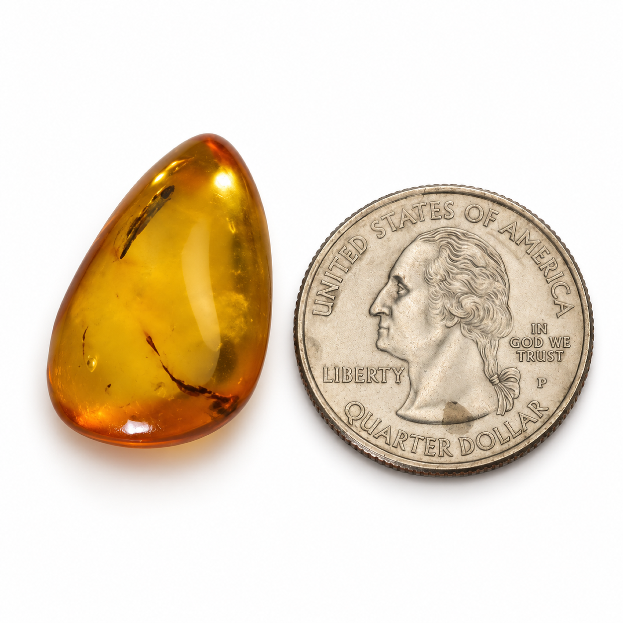 Genuine blue green polished Dominican amber – photo 6