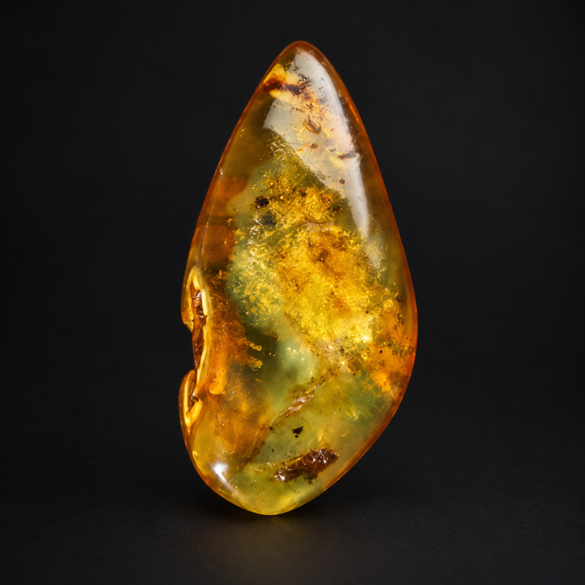Natural orange yellow polished Dominican amber – photo 6