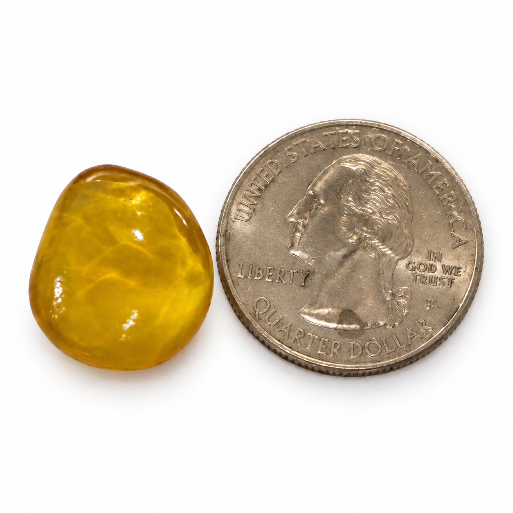 Authentic sky bkue Dominican amber cabochon – photo 7