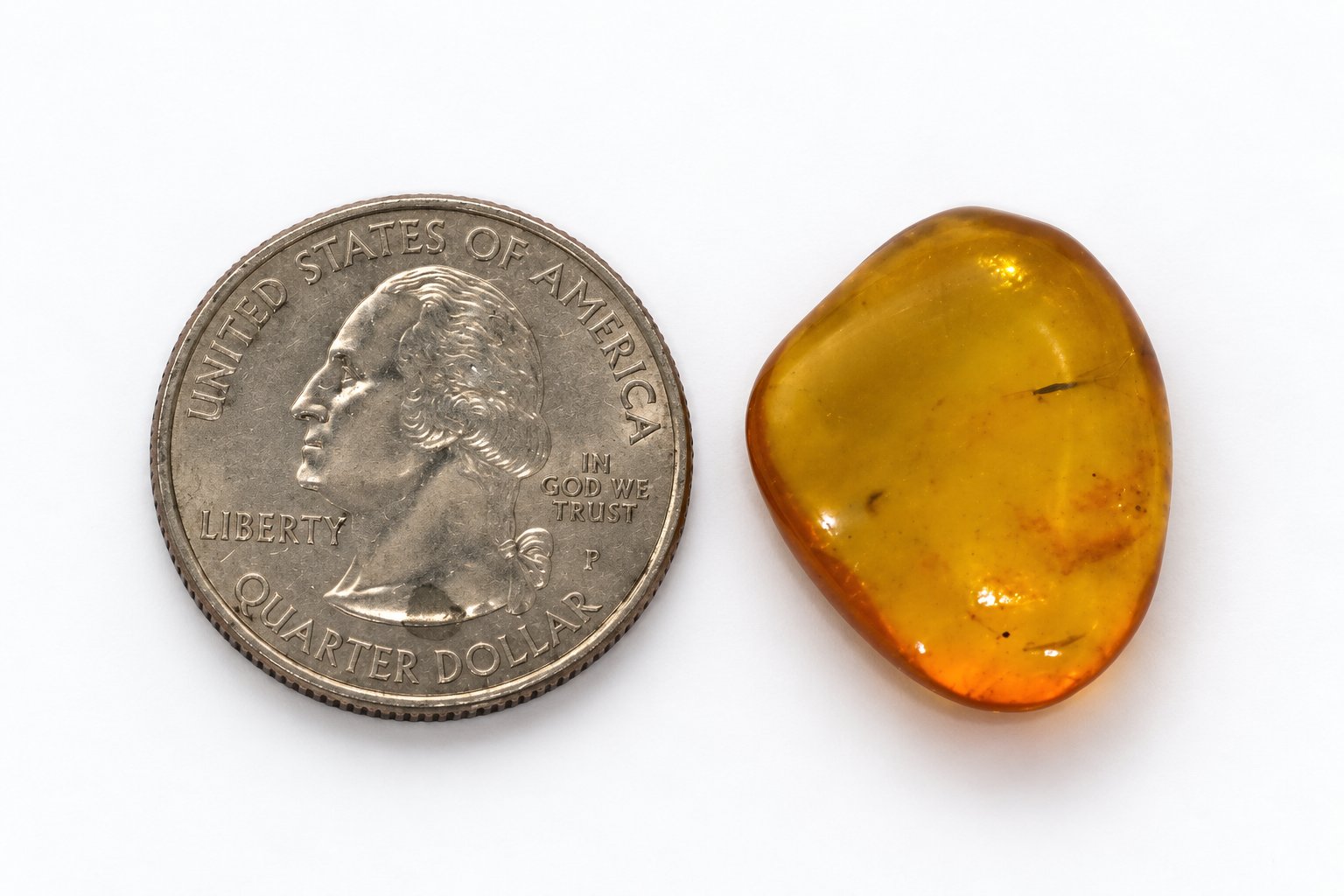 Genuine light blue polished Dominican amber – photo 2