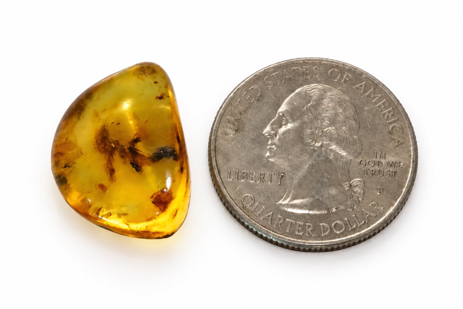 Genuine orange blue polished Dominican amber – photo 4