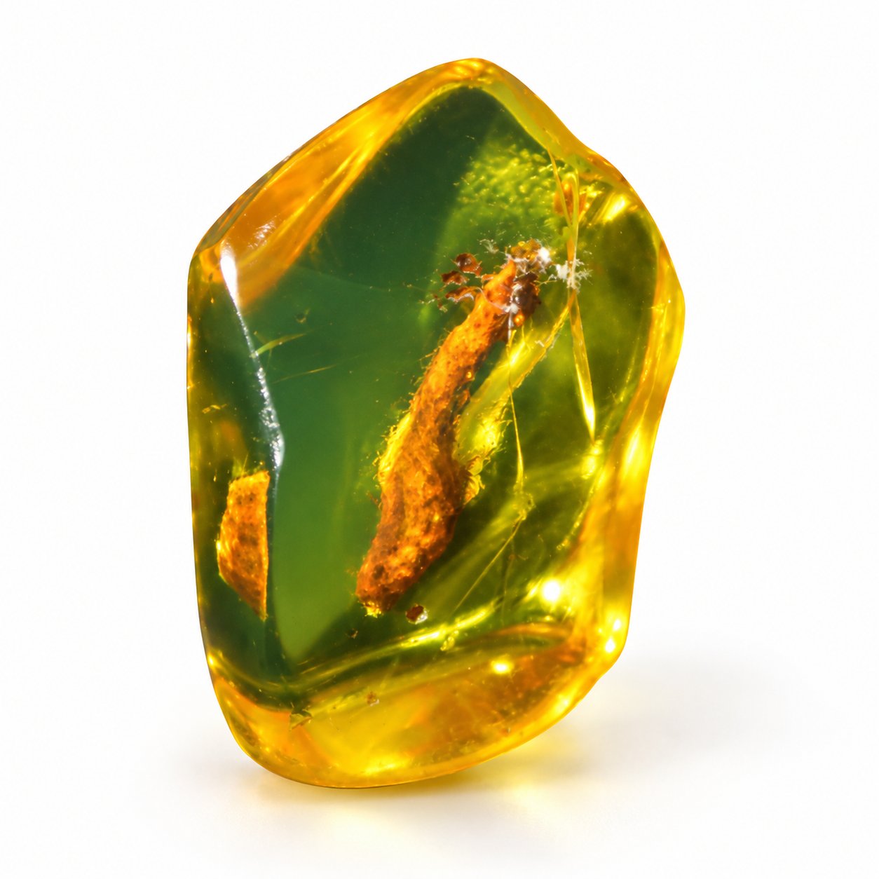 Authentic yellow green polished Dominican amber – photo 12