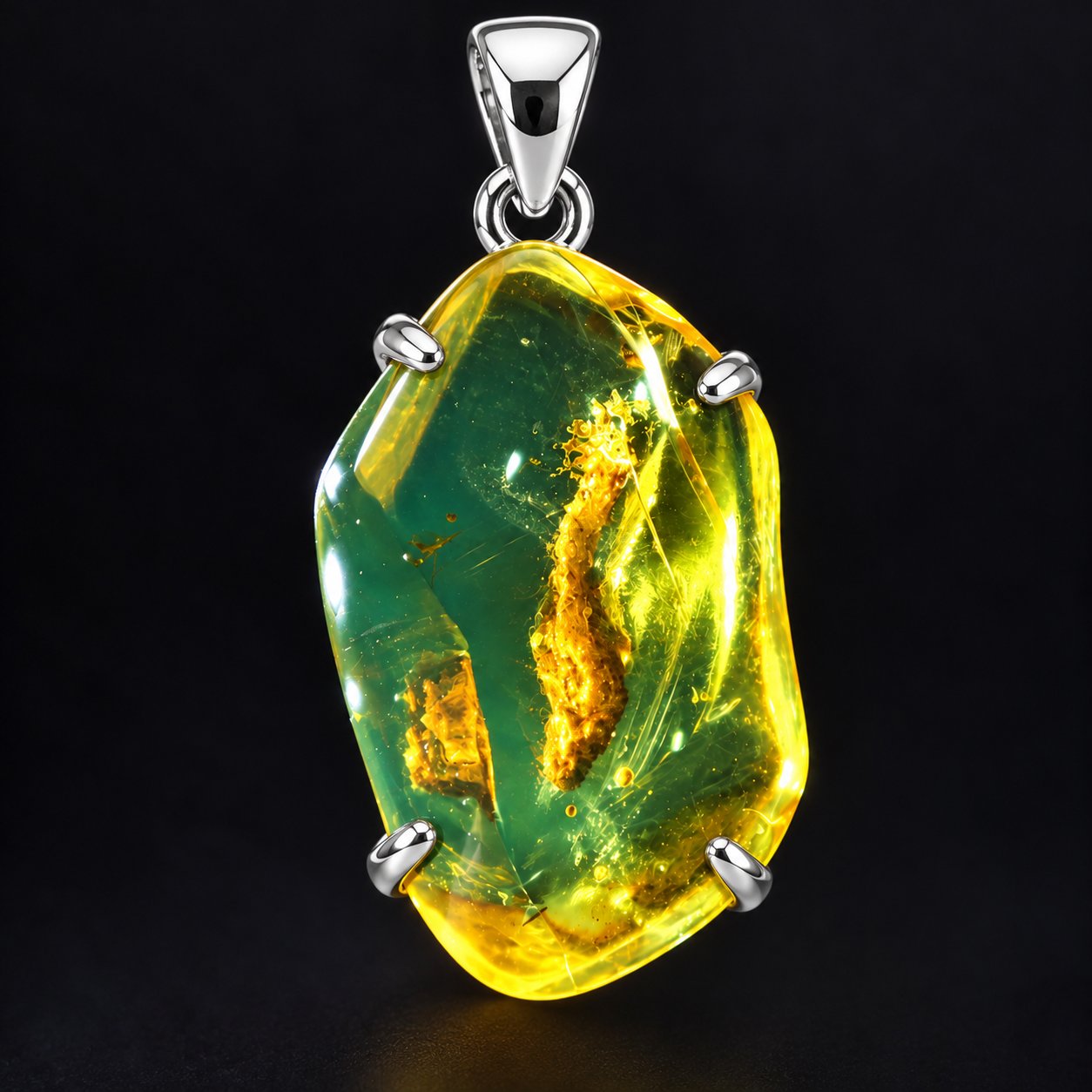 Authentic yellow green polished Dominican amber – photo 16