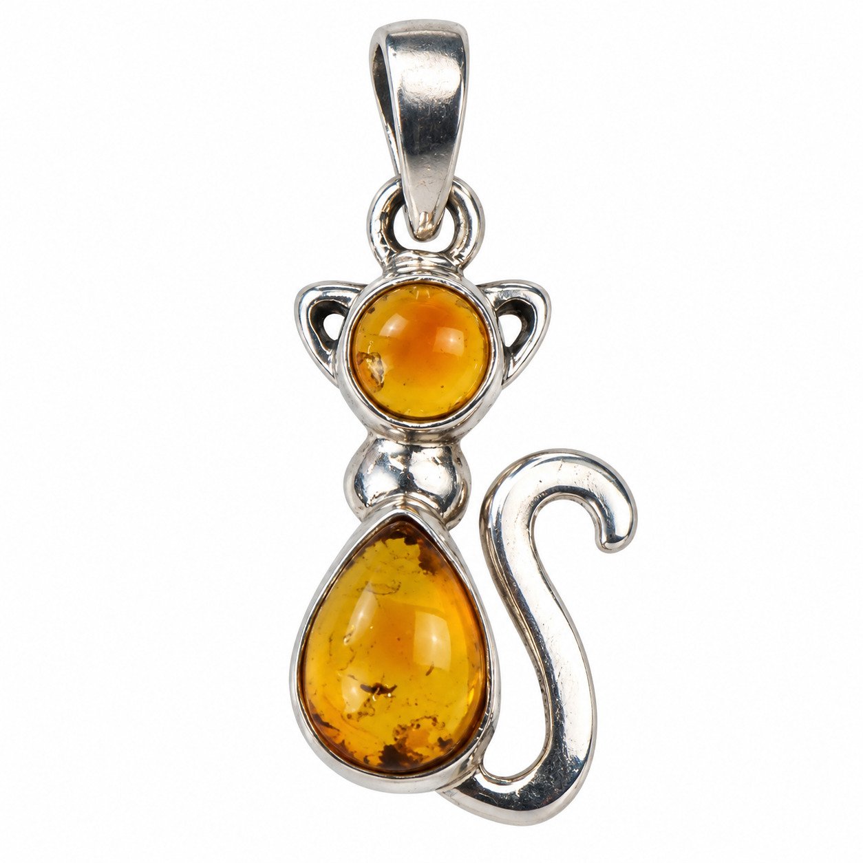 Island crafted light yellow Dominican amber sterling silver pendant 4.1g – photo 4