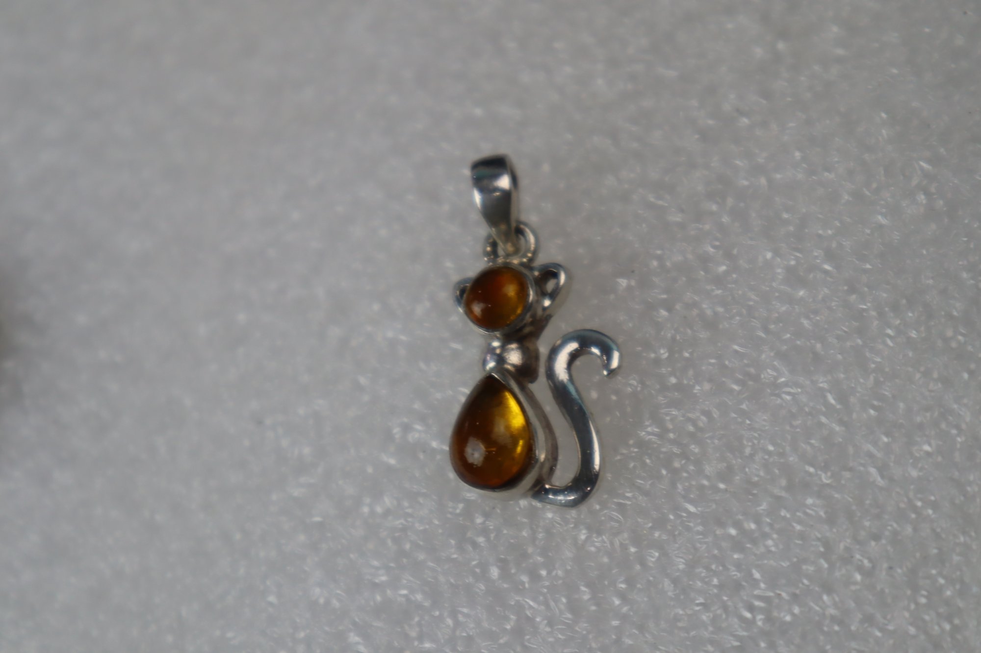 Island crafted light yellow Dominican amber sterling silver pendant 4.1g – photo 5