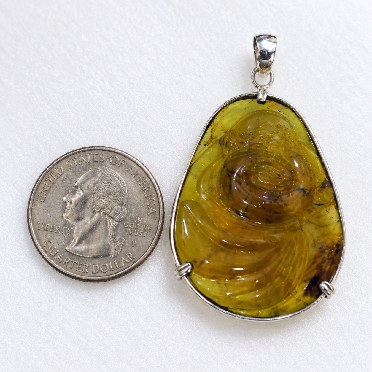 Premium sky blue Dominican amber sterling silver amber 7.1g – photo 11