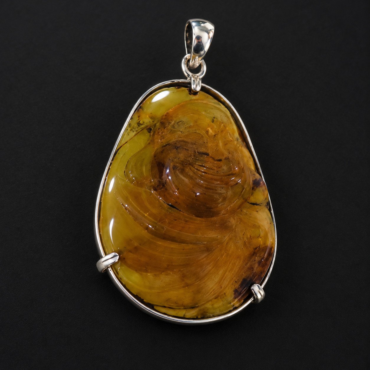 Premium sky blue Dominican amber sterling silver amber 7.1g – photo 13
