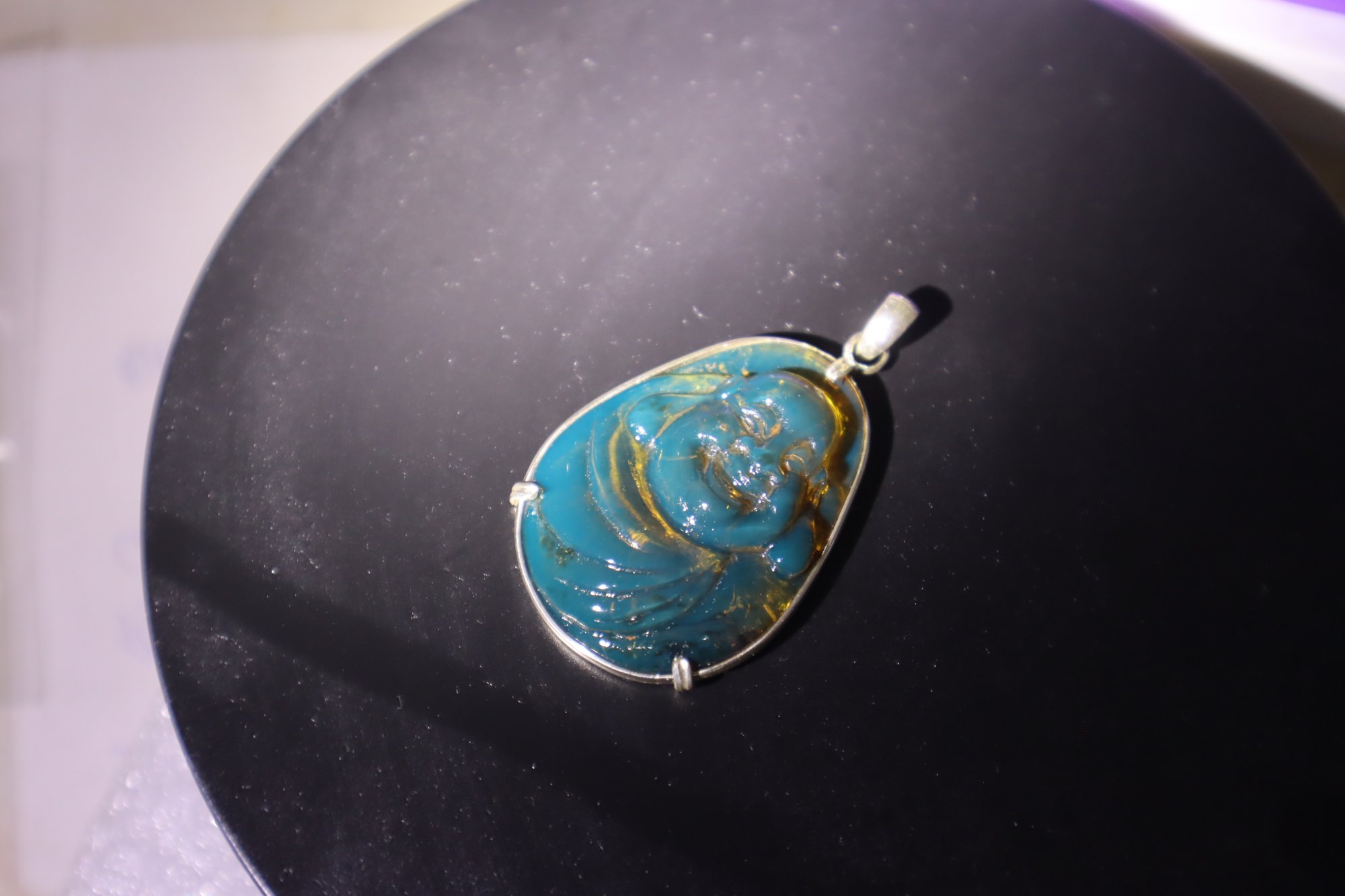 Premium sky blue Dominican amber sterling silver amber 7.1g – photo 17