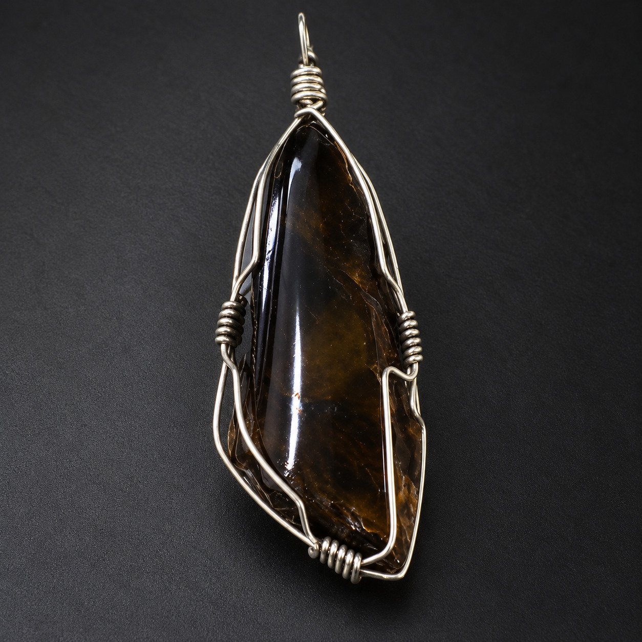 Naturally beautiful green brown Dominican amber sterling silver pendant 9.2g – photo 9